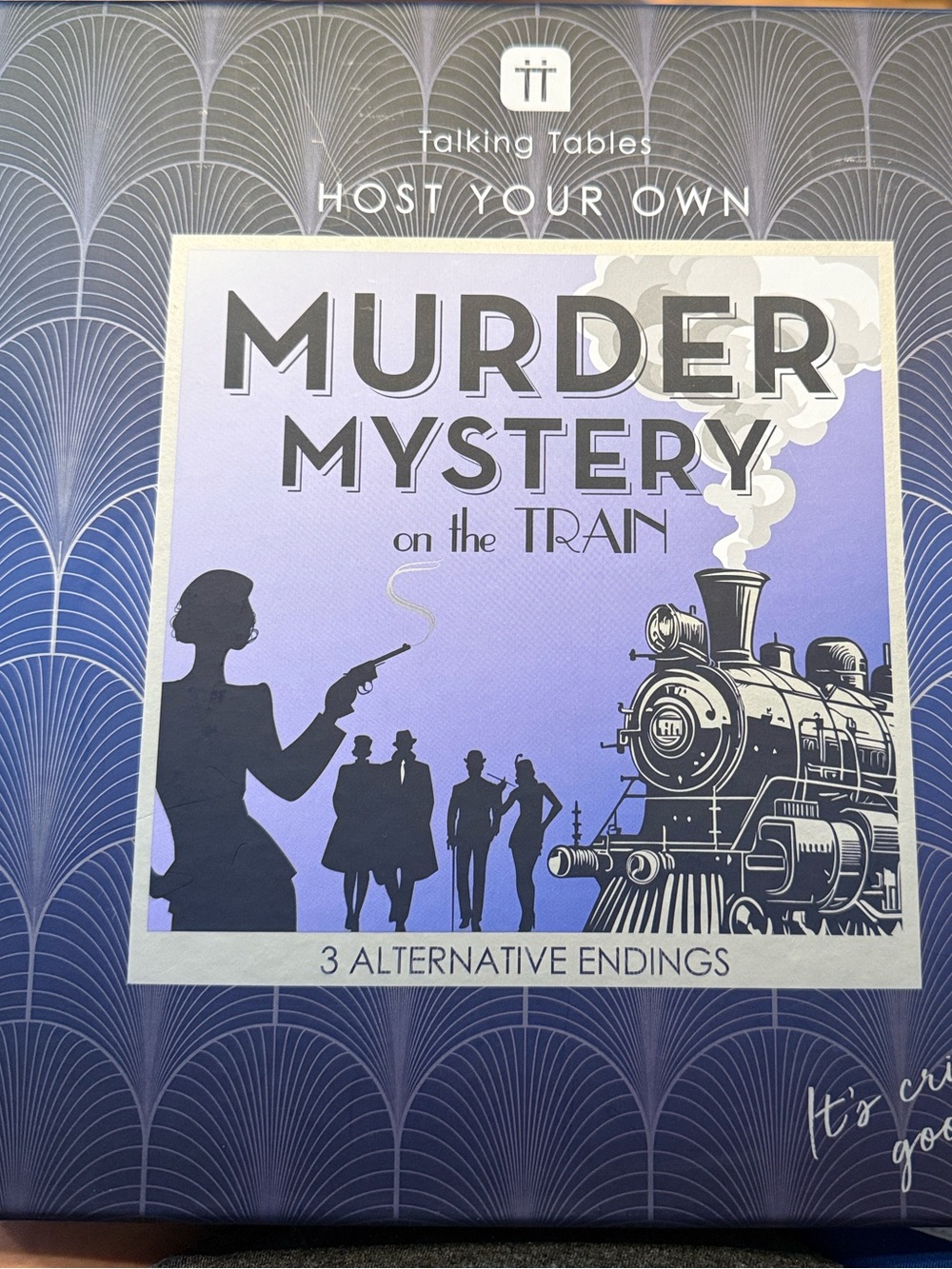 Murder Mystery on the Train Game — Purple & Black